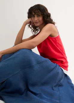 New Top largo de algodón orgánico puro (5 unidades) Mujer Camisetas Interiores|Básicos