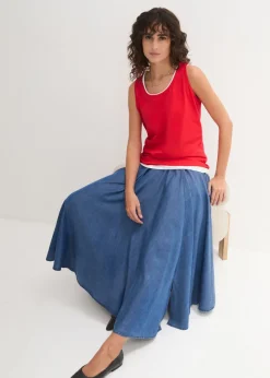 New Top largo de algodón orgánico puro (5 unidades) Mujer Camisetas Interiores|Básicos