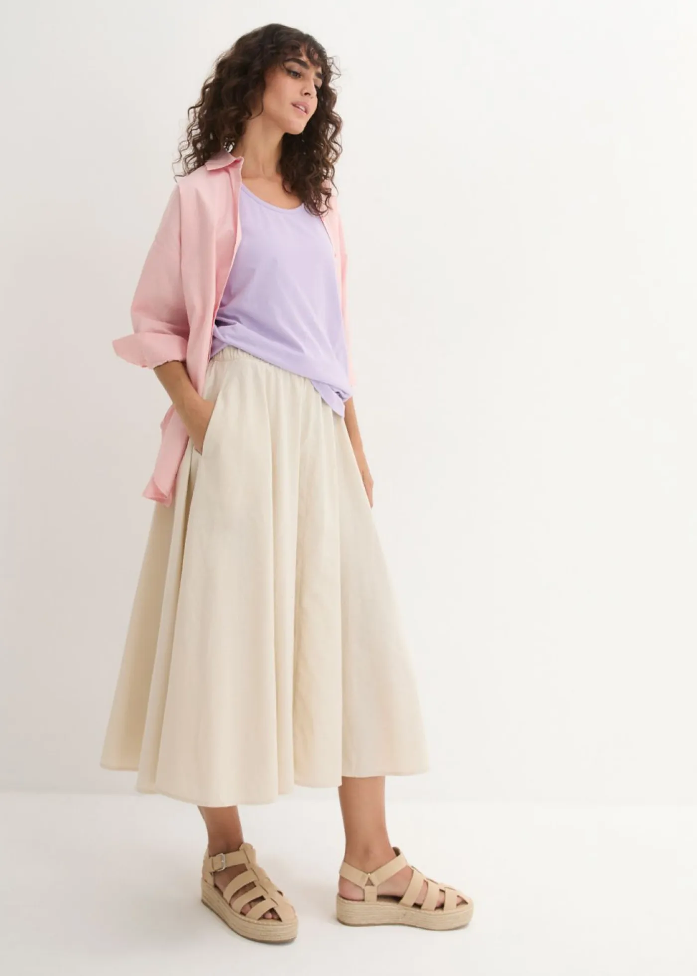Clearance Top largo de algodón orgánico puro (5 unidades) Mujer Camisetas Interiores|Básicos