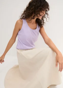 Clearance Top largo de algodón orgánico puro (5 unidades) Mujer Camisetas Interiores|Básicos