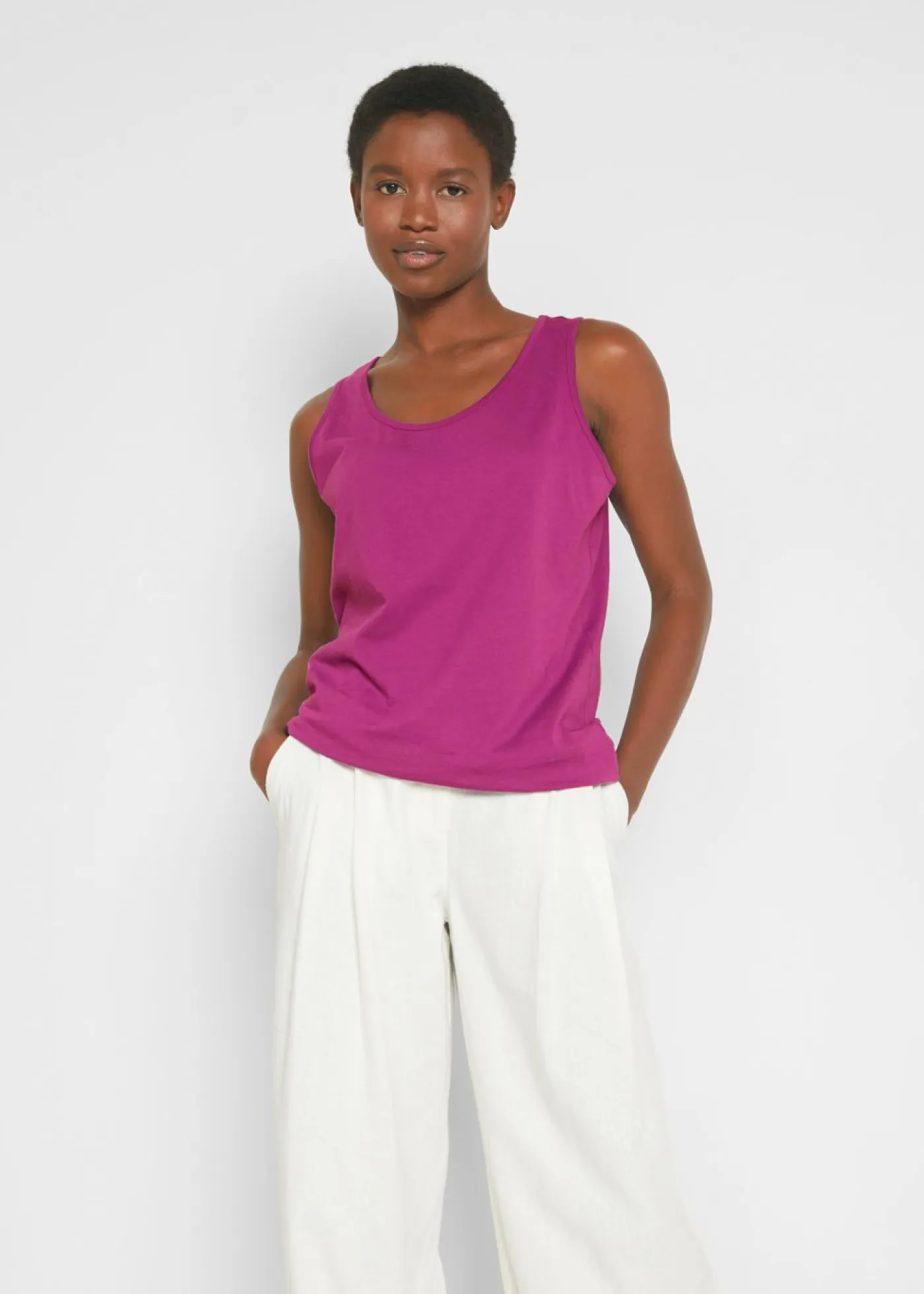 Clearance Top largo de algodón orgánico puro (5 unidades) Mujer Camisetas Interiores|Básicos