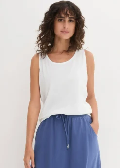 Outlet Top largo de algodón orgánico puro (5 unidades) Mujer Camisetas Interiores|Básicos