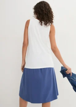 Outlet Top largo de algodón orgánico puro (5 unidades) Mujer Camisetas Interiores|Básicos