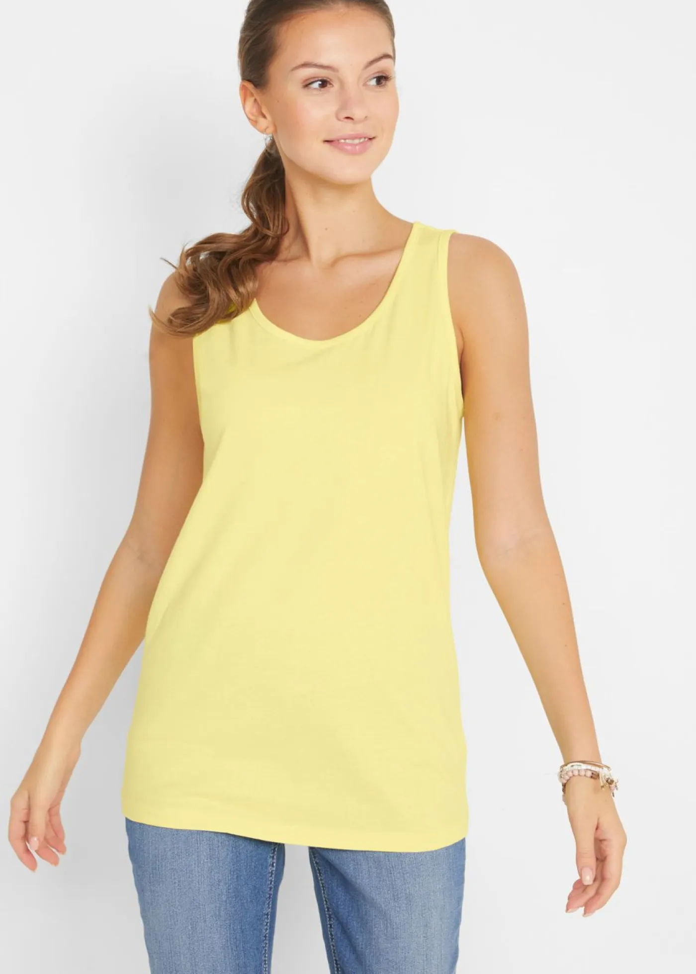 New Top largo de algodón orgánico puro (5 unidades) Mujer Camisetas Interiores|Básicos