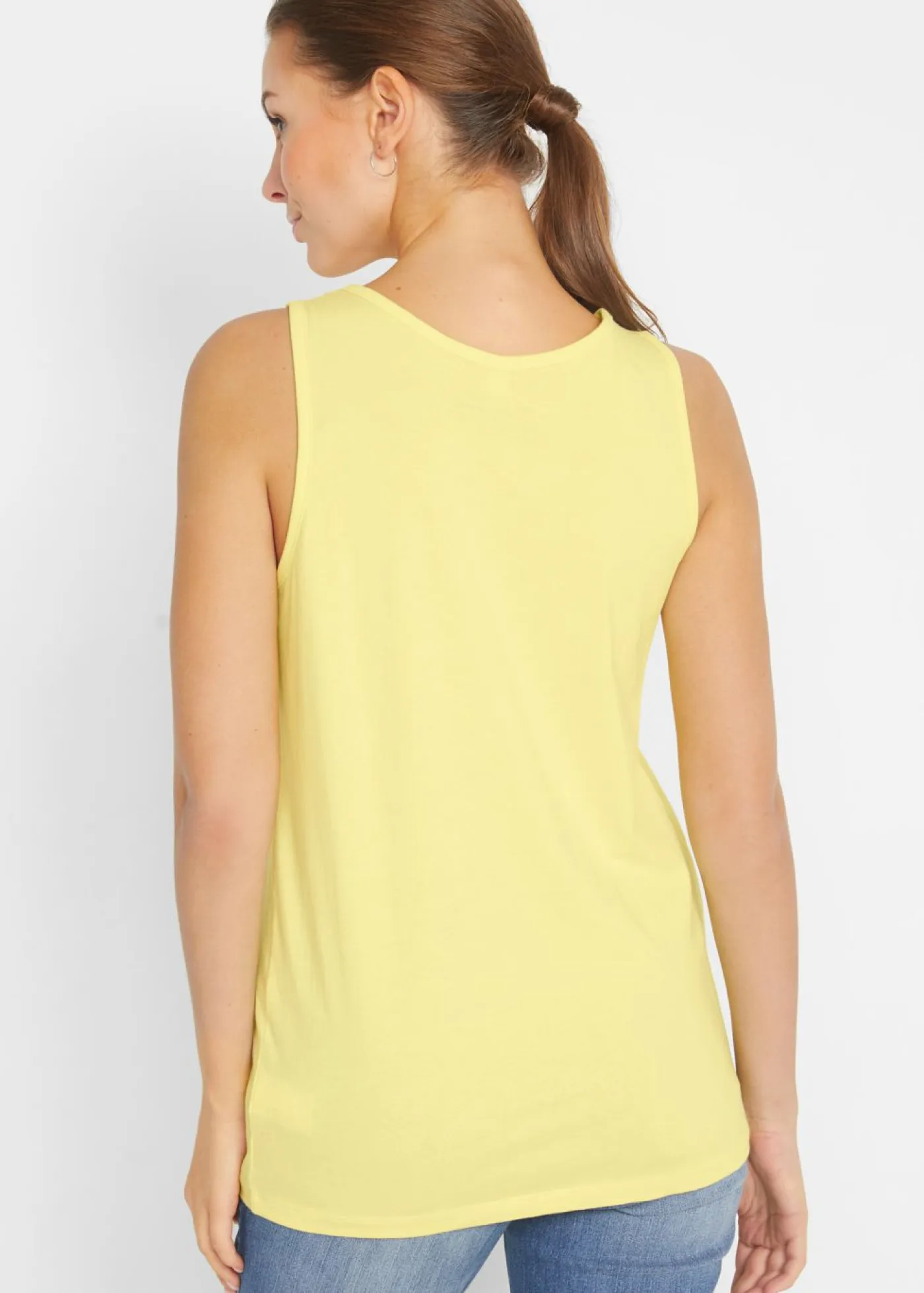 New Top largo de algodón orgánico puro (5 unidades) Mujer Camisetas Interiores|Básicos