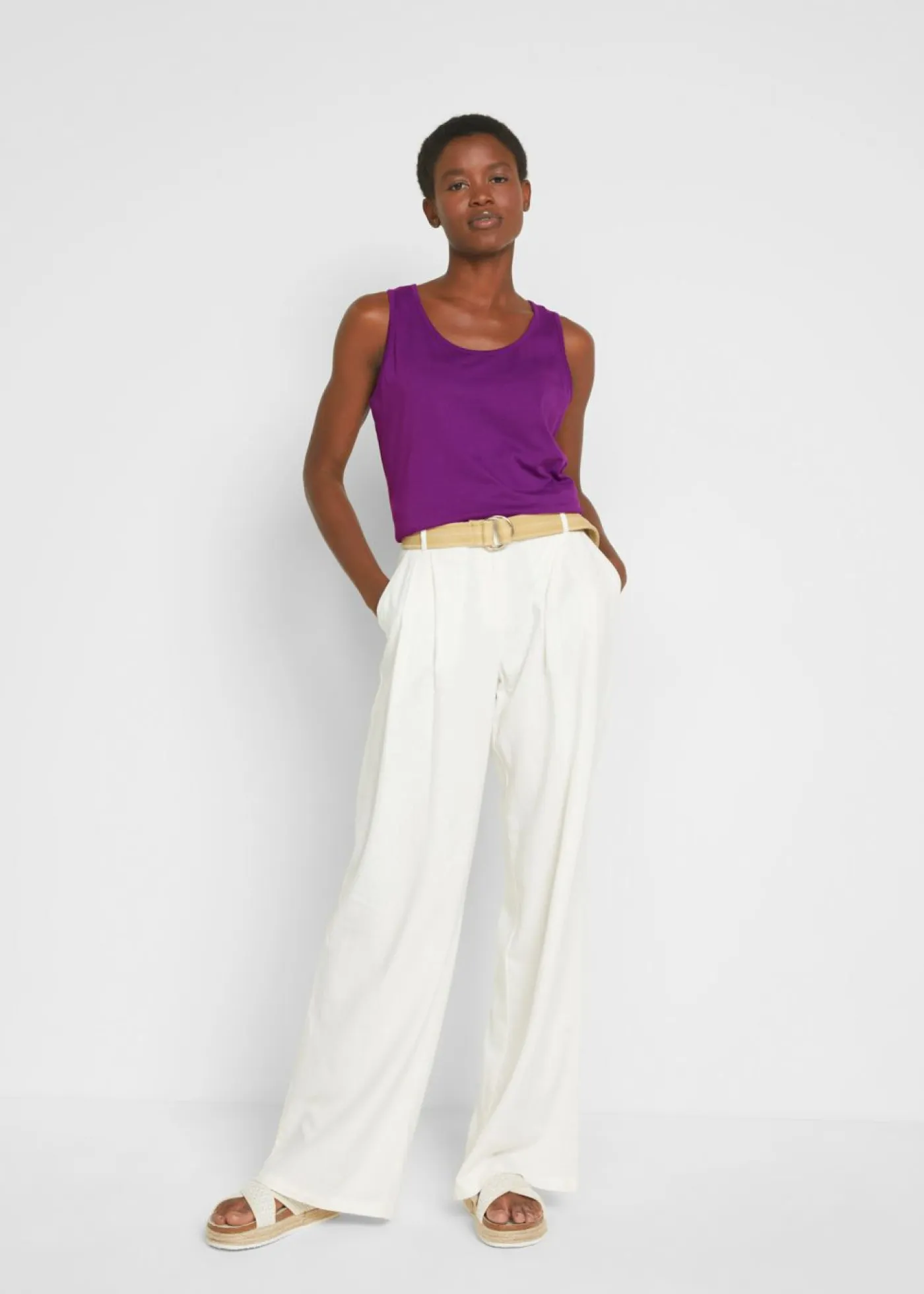 Discount Top largo de algodón orgánico puro (5 unidades) Mujer Camisetas Interiores|Básicos