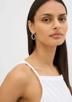 Clearance Top largo de mezcla de algodón elástico Mujer Esenciales|Camisetas