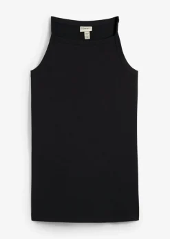 Clearance Top largo de mezcla de algodón elástico Mujer Esenciales|Camisetas