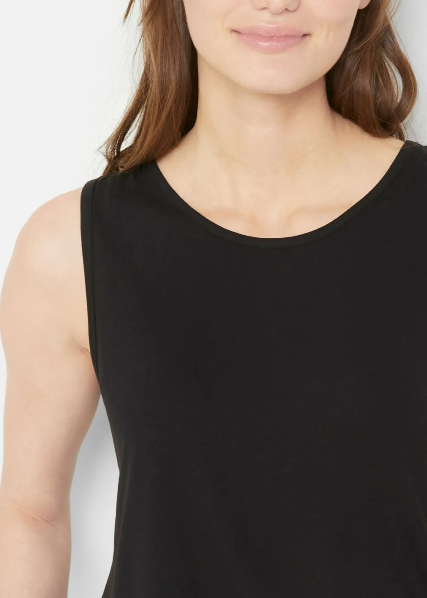 Sale Top largo de viscosa suave (2 unidades) Mujer Básicos|Camisetas