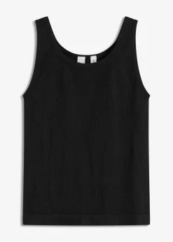 Online Top largo sin costuras de canalé Mujer Ropa Deportiva|Camisetas
