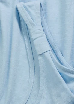 Hot Top sin mangas de algodón orgánico puro Mujer Camisetas