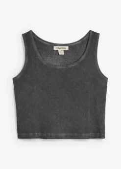 Clearance Top sin mangas de algodón orgánico puro Mujer Camisetas