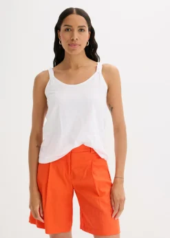 Online Top sin mangas de algodón orgánico puro Mujer Camisetas