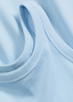 Discount Top sin mangas de canalé Mujer Camisetas Interiores|Básicos