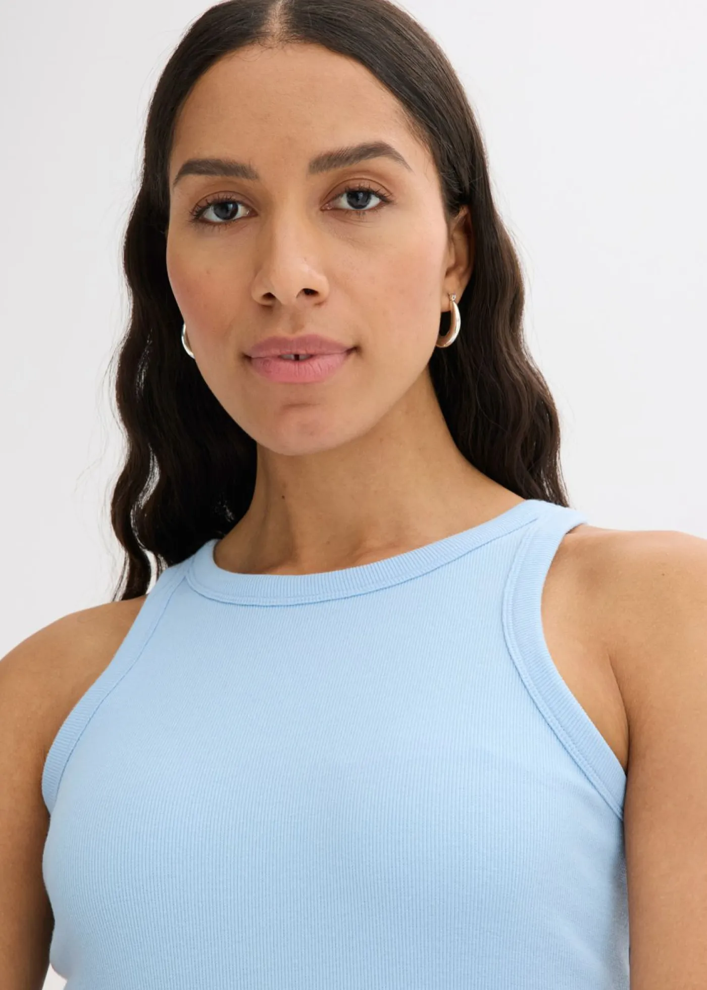 Discount Top sin mangas de canalé Mujer Camisetas Interiores|Básicos