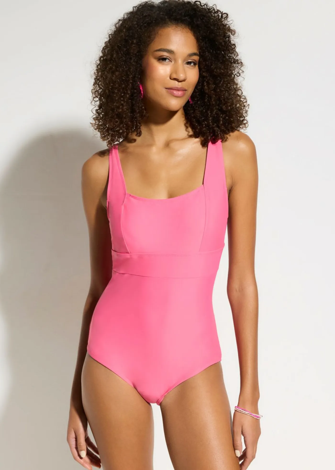 Discount Traje de baño con efecto moldeador medio con escote cuadrado Mujer Vestidos Moldeadores|Bañadores