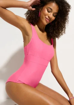 Discount Traje de baño con efecto moldeador medio con escote cuadrado Mujer Vestidos Moldeadores|Bañadores