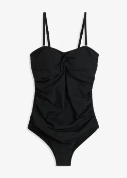 Clearance Traje de baño con efecto moldeador medio y aspecto cruzado Mujer Vestidos Moldeadores|Bañadores