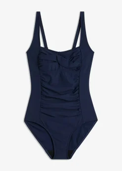 Best Traje de baño con efecto moldeador medio y aspecto cruzado Mujer Vestidos Moldeadores|Bañadores