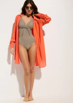 Sale Traje de baño con ligero efecto moldeador Mujer Vestidos Moldeadores|Bañadores