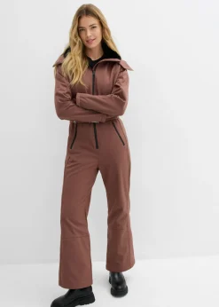 Outlet Traje de esquí de softshell con forro cálido y material impermeable Mujer Ropa Para El Aire Libre|Ropa Deportiva