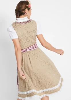 Hot Traje tradicional tirolés con delantal hasta la rodilla Mujer Vestidos