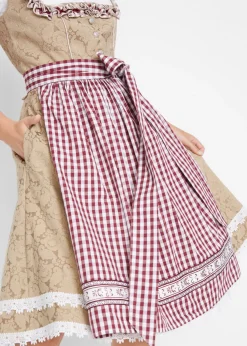 Hot Traje tradicional tirolés con delantal hasta la rodilla Mujer Vestidos