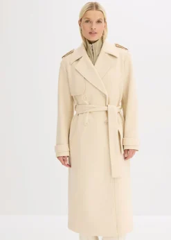 Hot Trenca con aspecto de lana Mujer Chaquetas Y Abrigos