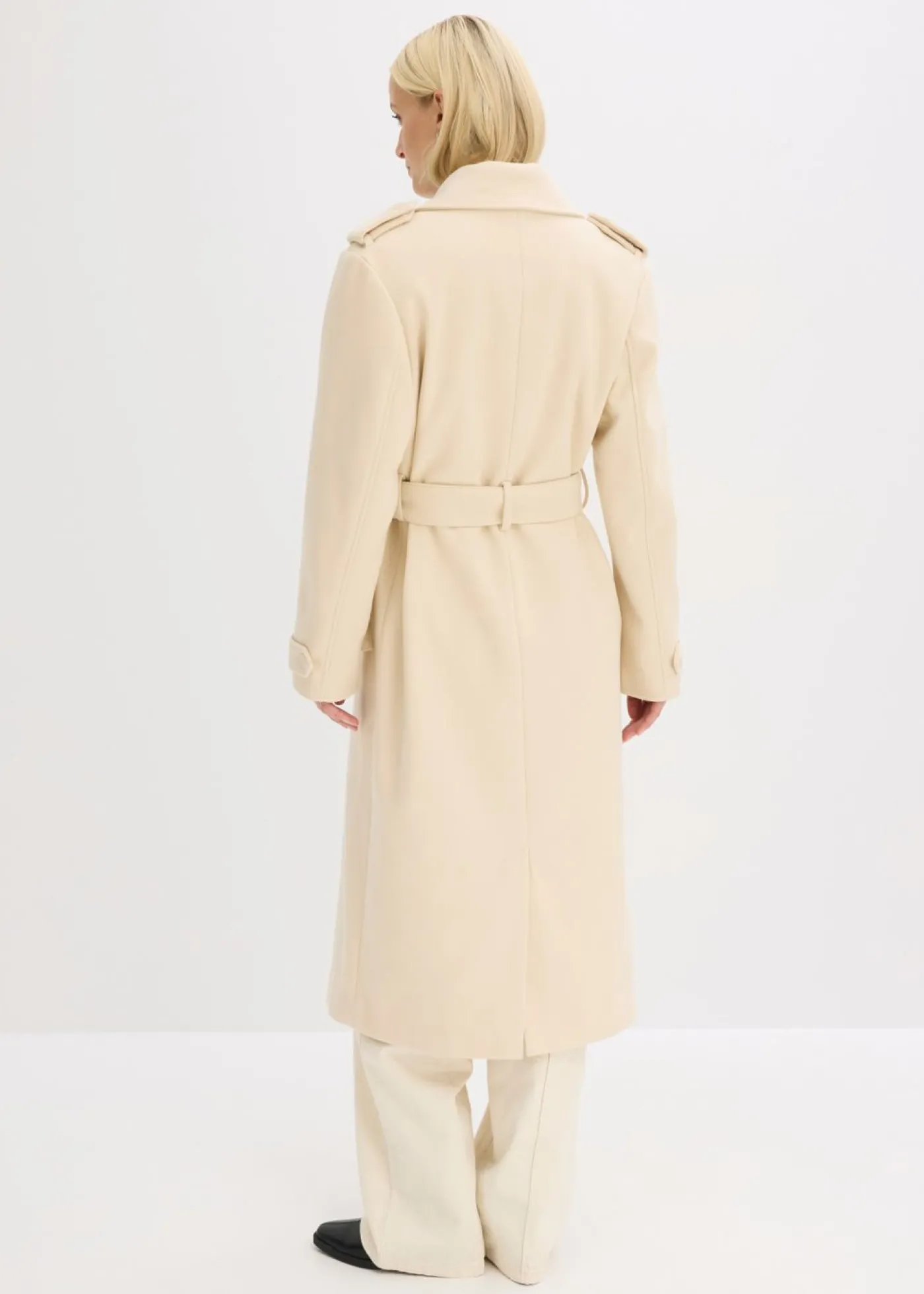 Hot Trenca con aspecto de lana Mujer Chaquetas Y Abrigos