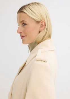 Hot Trenca con aspecto de lana Mujer Chaquetas Y Abrigos