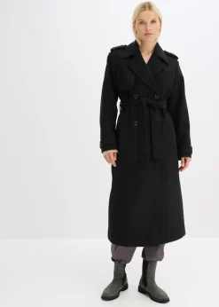Outlet Trenca con aspecto de lana Mujer Chaquetas Y Abrigos