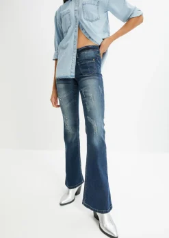 Best Vaquero bootcut con efecto descolorido Mujer Vaqueros