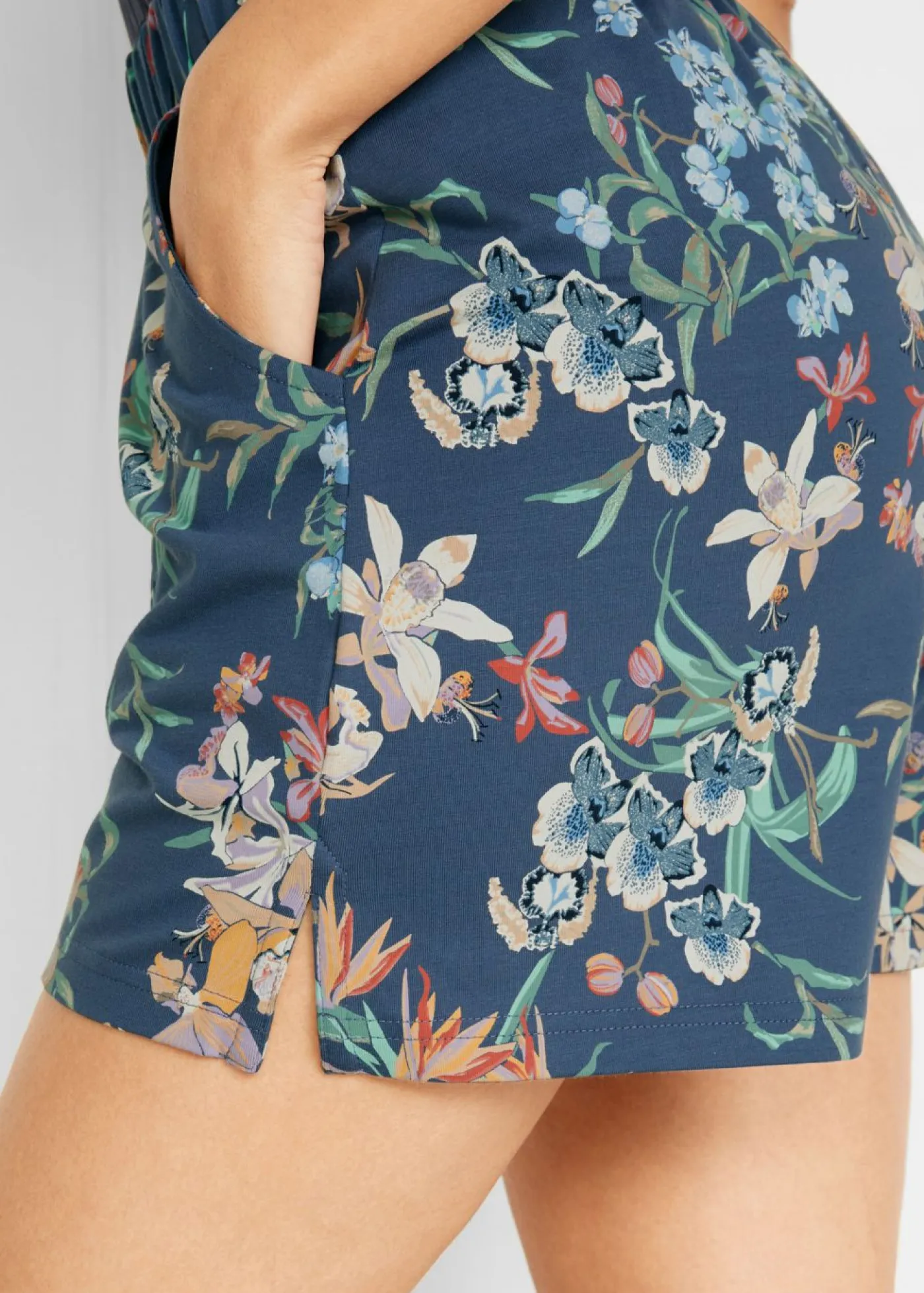 Vaquero corto de mezcla de algodón elástico (2 unidades) Mujer Shorts|Pantalones