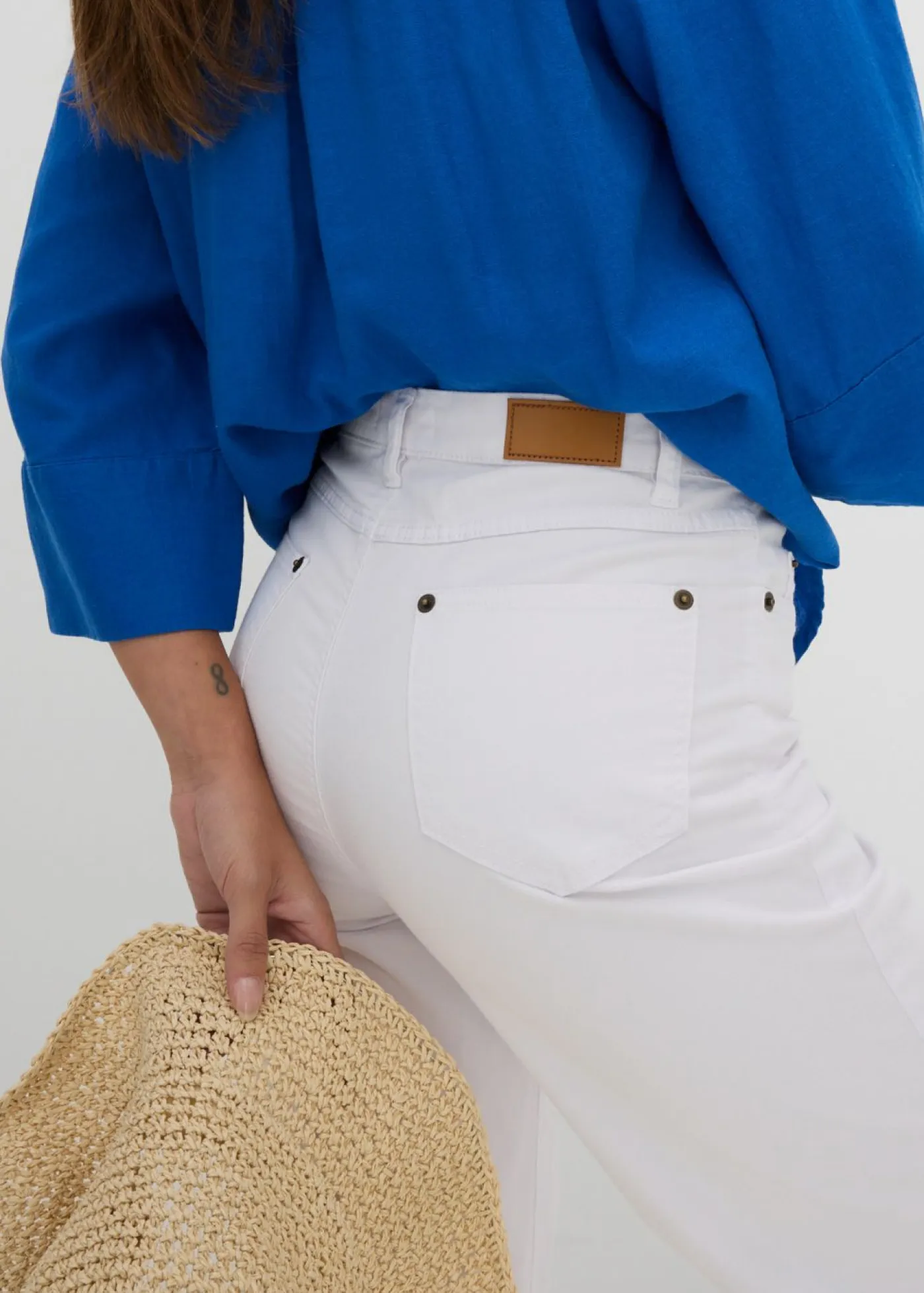 Hot Vaquero de pernera ancha, mid waist, elástico Mujer Vaqueros
