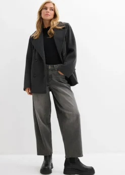 Discount Vaqueros abullonados con talle medio Mujer Vaqueros