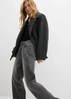 Discount Vaqueros abullonados con talle medio Mujer Vaqueros