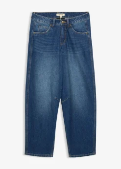 Clearance Vaqueros abullonados con talle medio Mujer Vaqueros