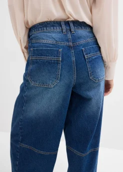 Clearance Vaqueros abullonados con talle medio Mujer Vaqueros