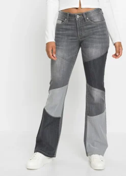 Clearance Vaqueros acampanados de talle medio Mujer Vaqueros