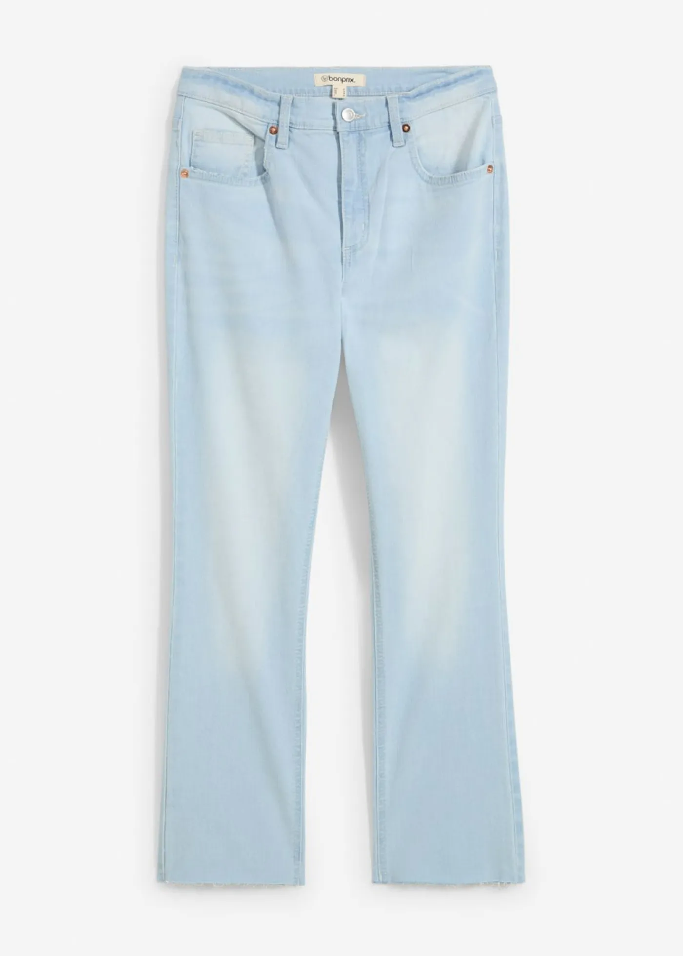 New Vaqueros acampanados, high waist, cropped Mujer Vaqueros
