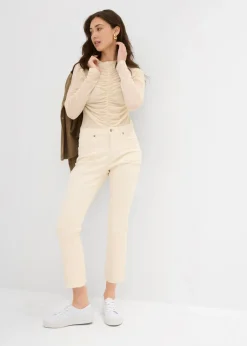 Clearance Vaqueros acampanados, high waist, cropped Mujer Vaqueros