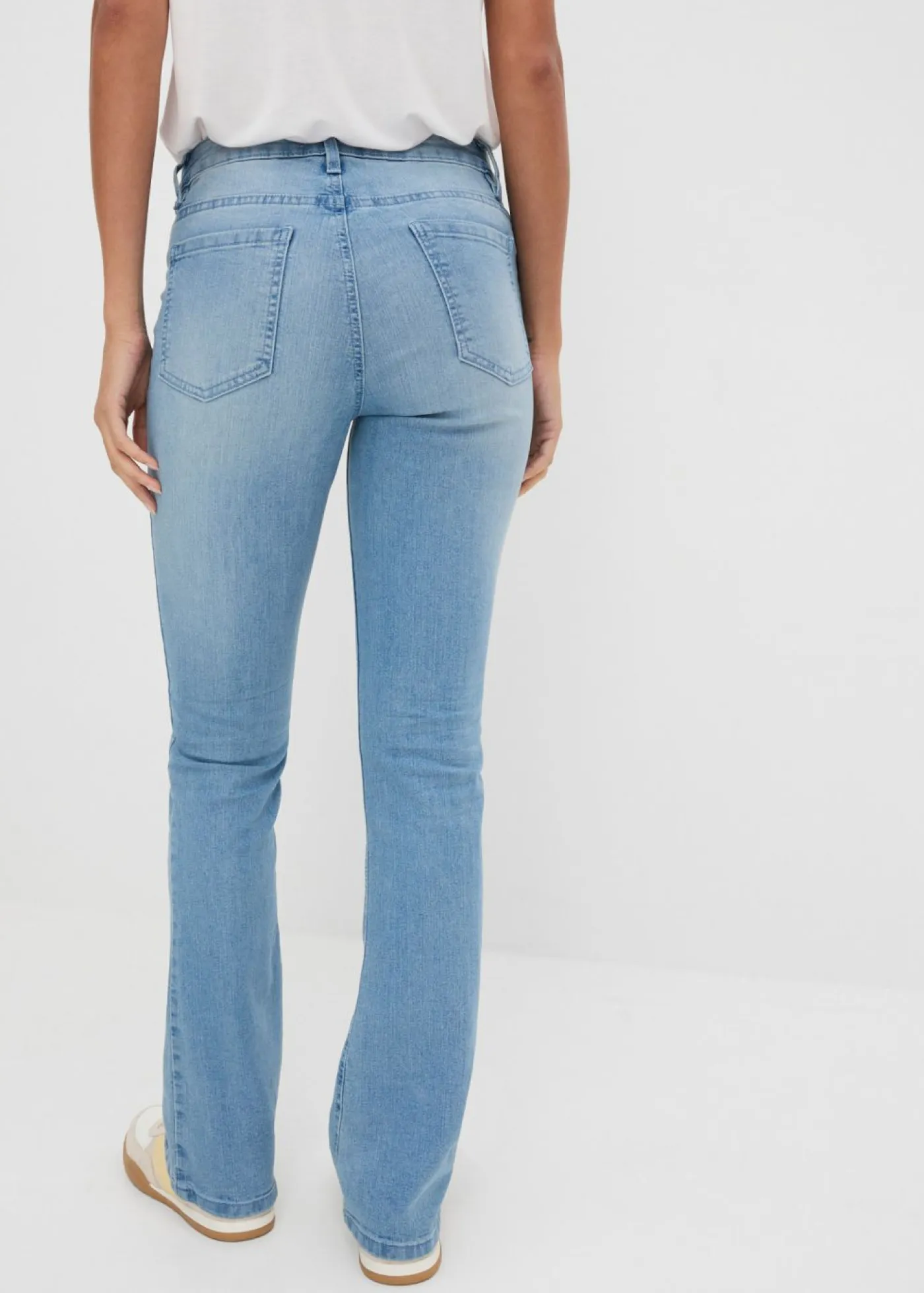 Sale Vaqueros acampanados, mid waist, elásticos Mujer Vaqueros|Tallas Pequeñas