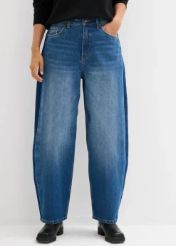 Hot Vaqueros barrel, high waist, cropped Mujer Vaqueros