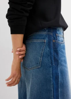 Hot Vaqueros barrel, high waist, cropped Mujer Vaqueros