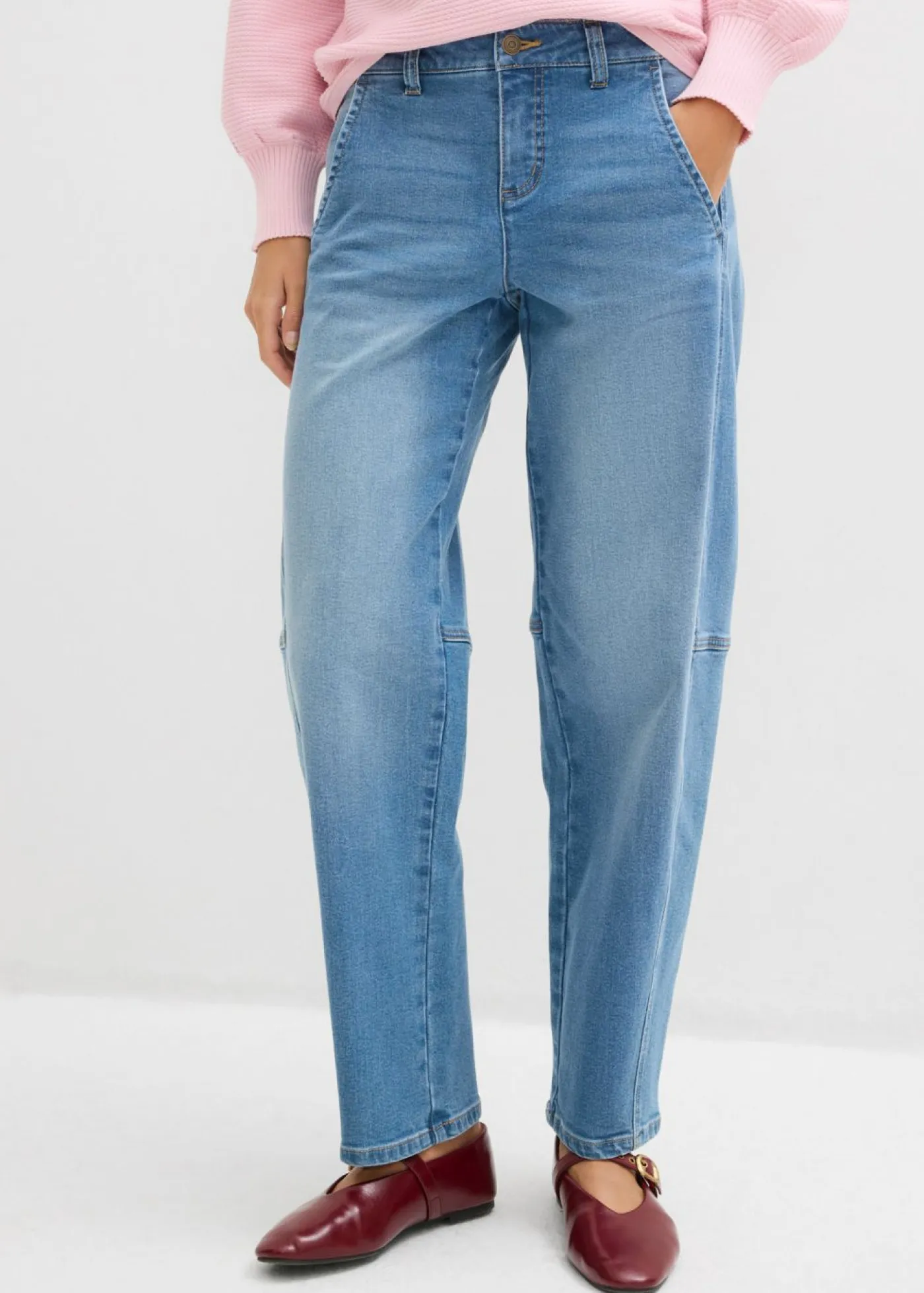 Hot Vaqueros barrel, mid waist Mujer Vaqueros|Tallas Pequeñas