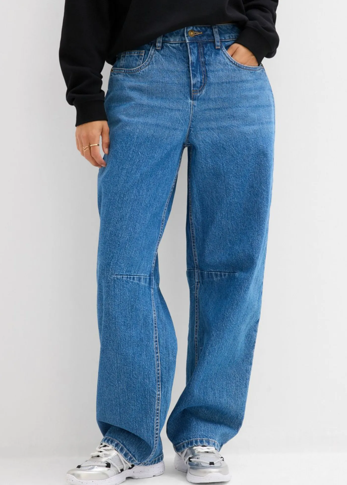 New Vaqueros barrel, mid waist Mujer Vaqueros