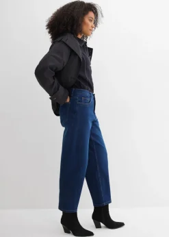 Clearance Vaqueros barrel, mid waist, de algodón orgánico Mujer Vaqueros
