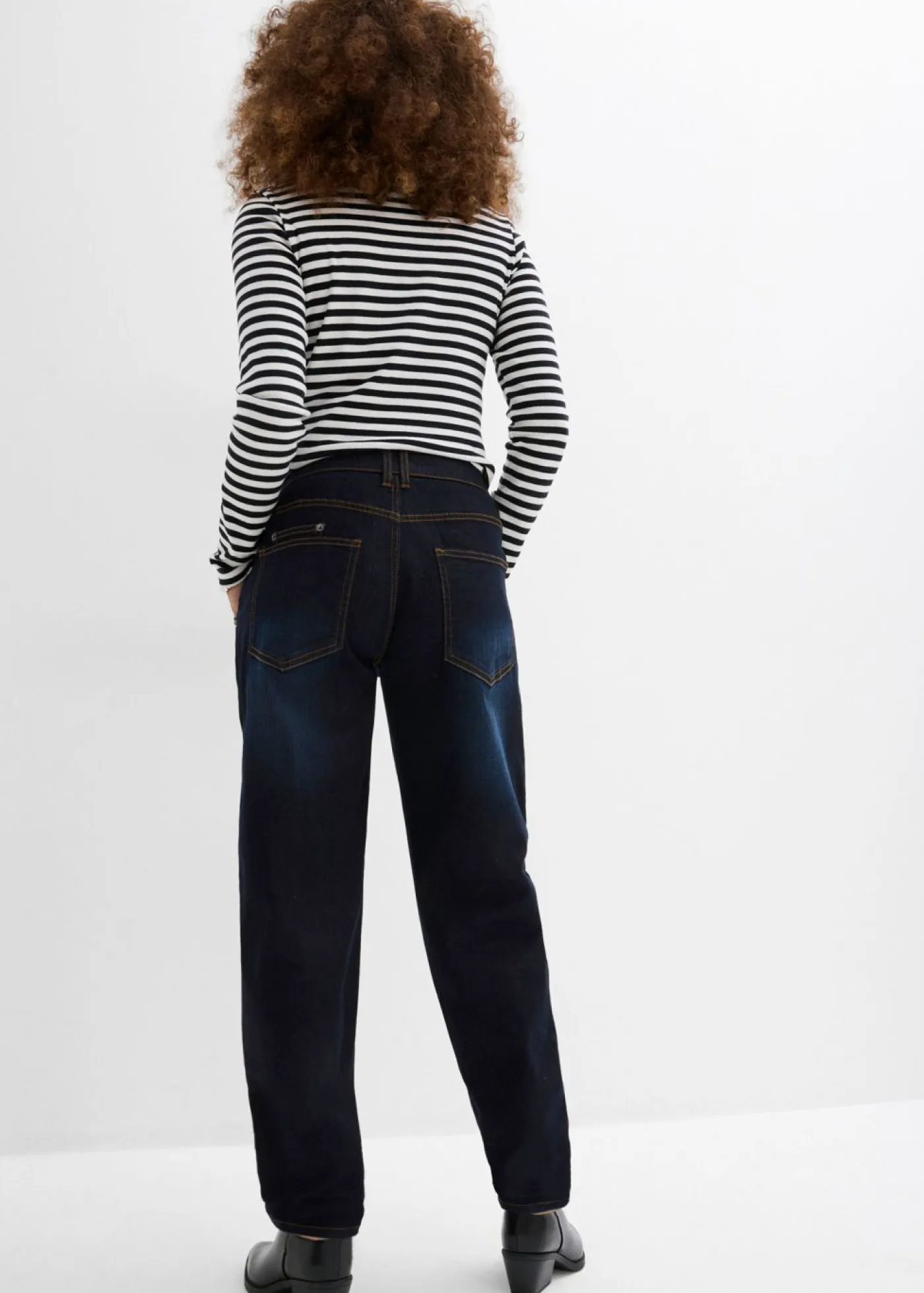 Hot Vaqueros barrel, mid waist, elástico Mujer Vaqueros