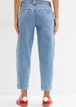 Hot Vaqueros barrel, mid waist, cropped Mujer Tallas Pequeñas