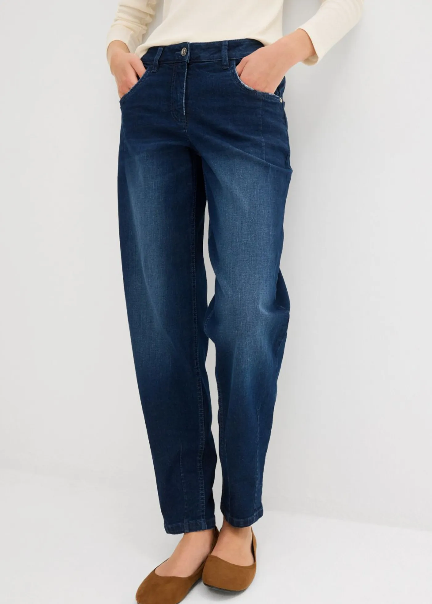 Outlet Vaqueros barrel, mid waist Mujer Vaqueros
